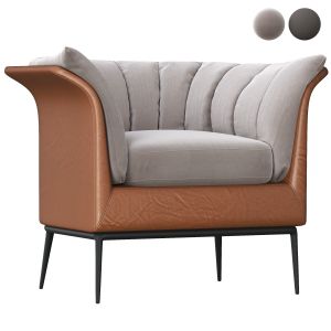 Amura Buttercup Armchair In Warm Brown By Luca Sca
