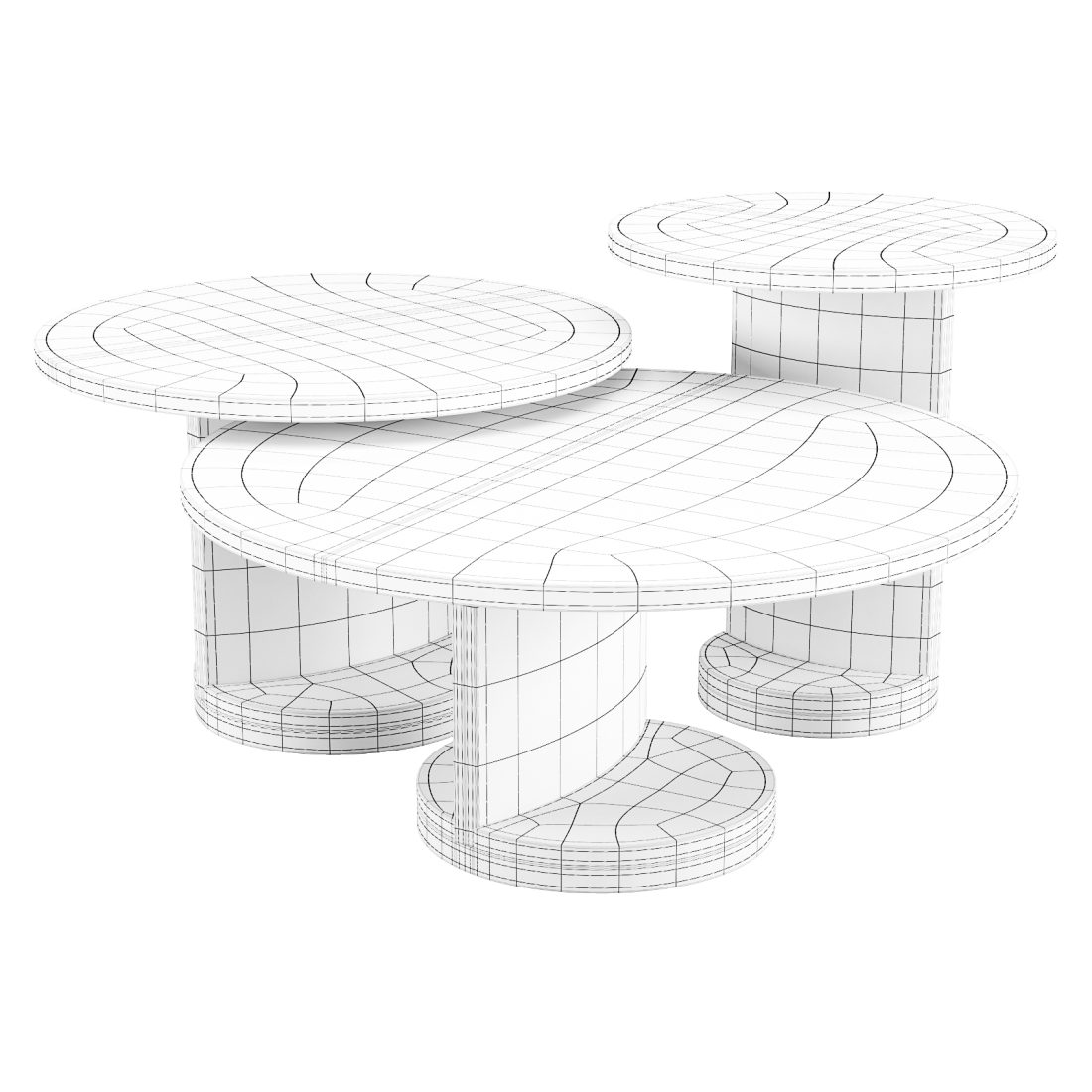 Porada: Leaf - Coffee And Side Tables 3D Model for Corona | CGMood