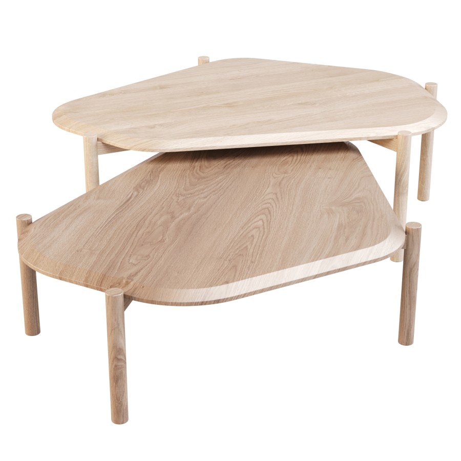 Bolia: Island - Coffee And Side Table - 3D Model for Corona