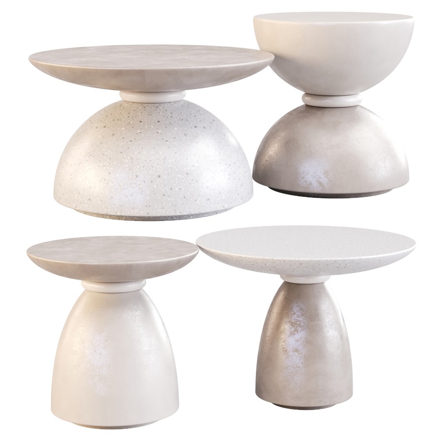Pimar: Geo - Coffee And Side Tables 3D Model for Corona | CGMood