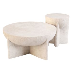 West Elm: Monti Lava Stone - Coffee And Side Table