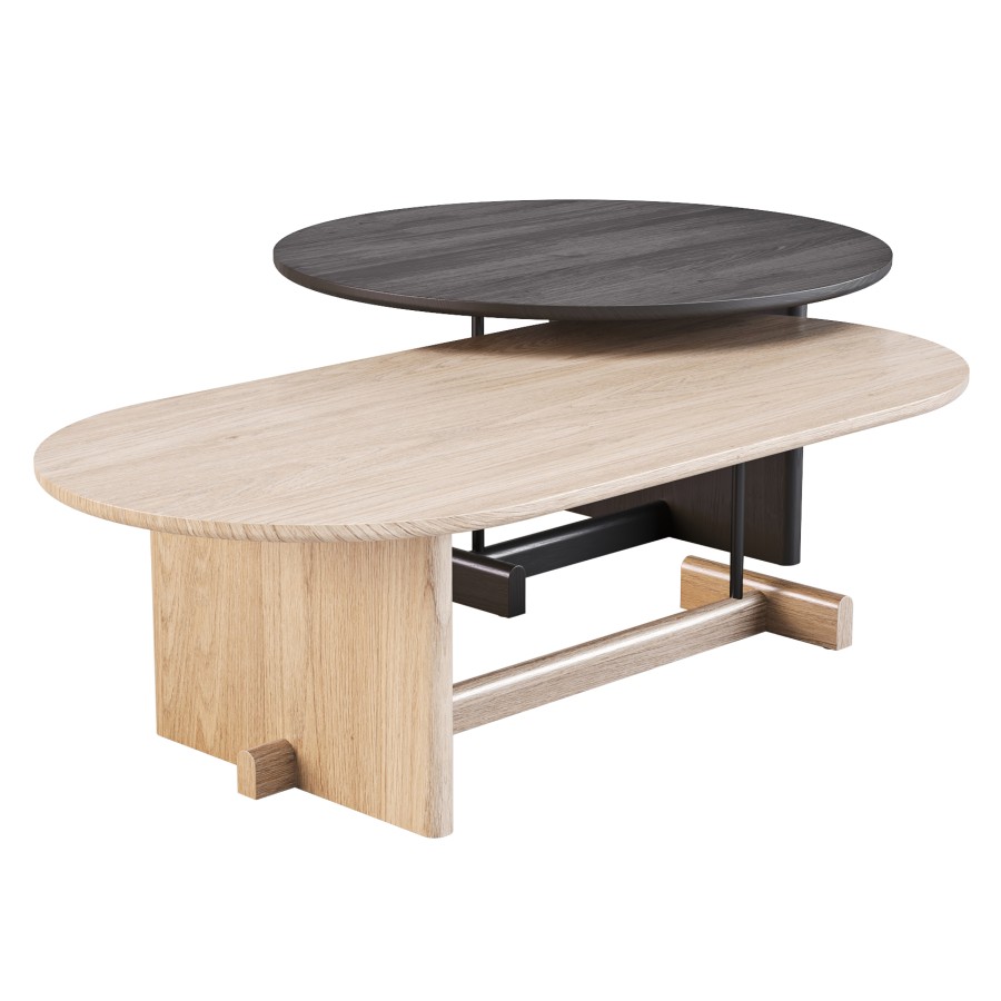 Fogia: Koku - Coffee And Side Table Set 02 - 3D Model for Corona