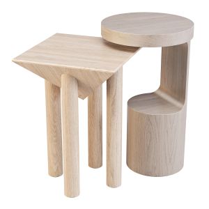 Crate And Barrel: Hout And Flora - Side Tables