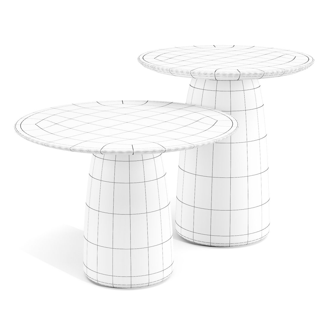 Tribu: Dunes - Coffee And Side Table 3D Model for Corona | CGMood