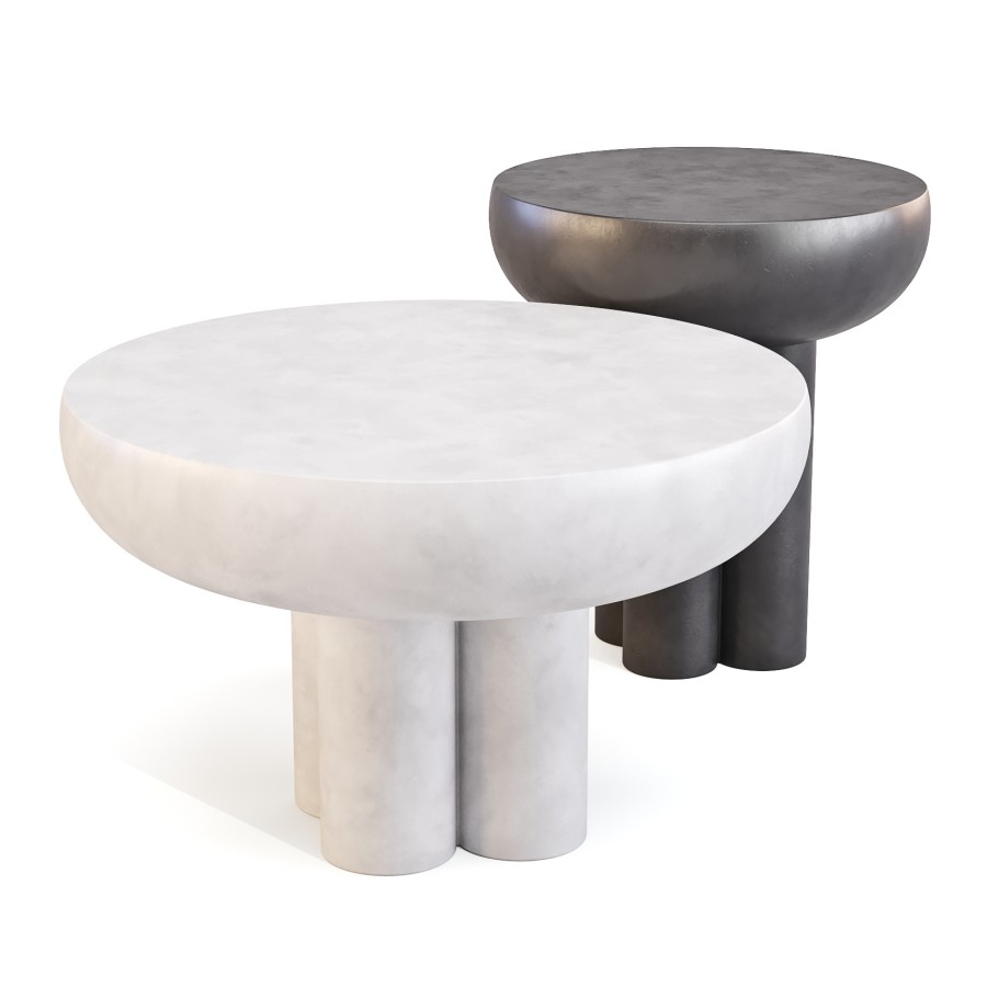 101cph: Crown - Coffee And Side Table 3D Model for Corona | CGMood