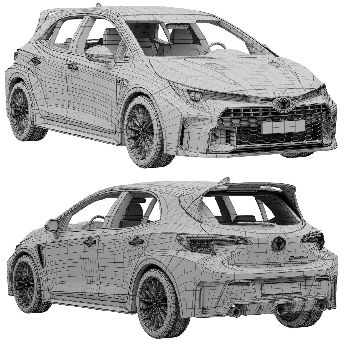Toyota GR Corolla 2023 3D Model for Corona | CGMood