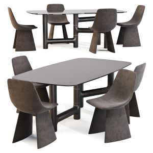 Bonaldo: Pivot Table And Agea Chair Set 02