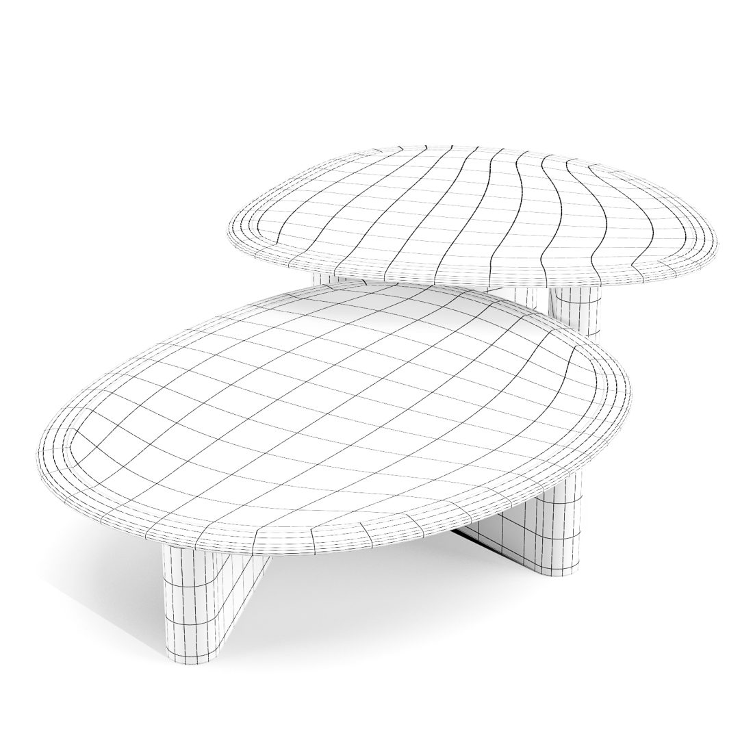 Porada 2022: Callisto - Coffee And Side Table 3D Model for Corona | CGMood