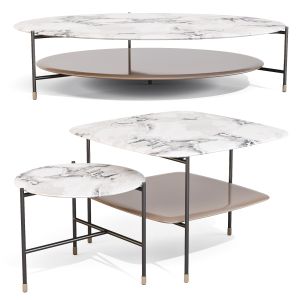 Meridiani: Adrian - Coffee And Side Tables Set 03