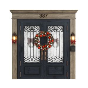 New Year French Door Entry