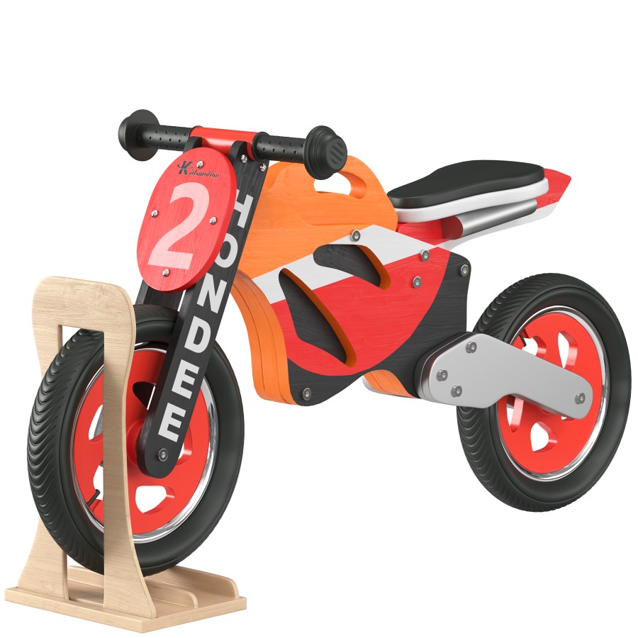 Wooden Balance Motorbike by Yakub Sam