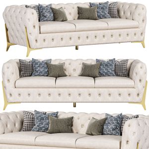 Beige Modern Chesterfield Sofa By Homary