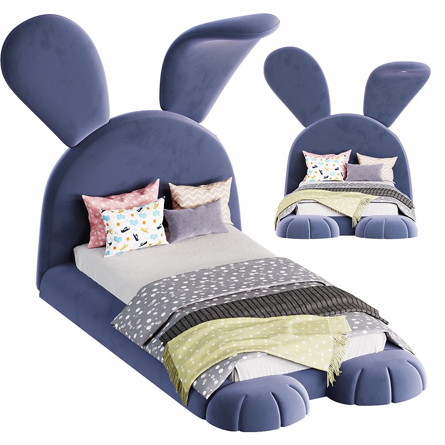 Mr Bunny Bed - 3D Model for Corona