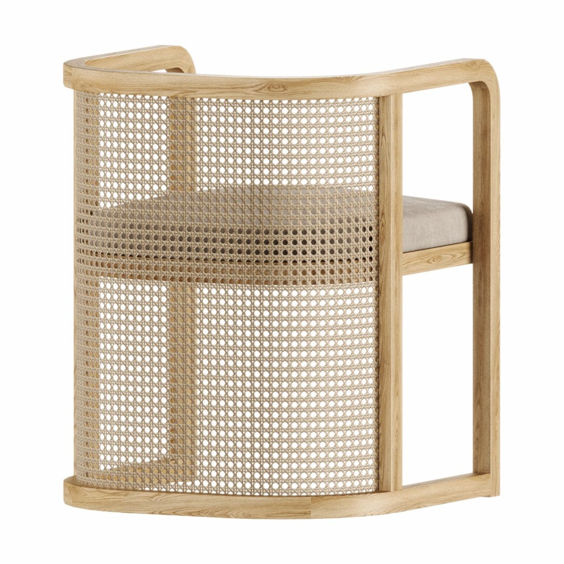 Cambria Cane Dining Chair 3D Model for Corona | CGMood