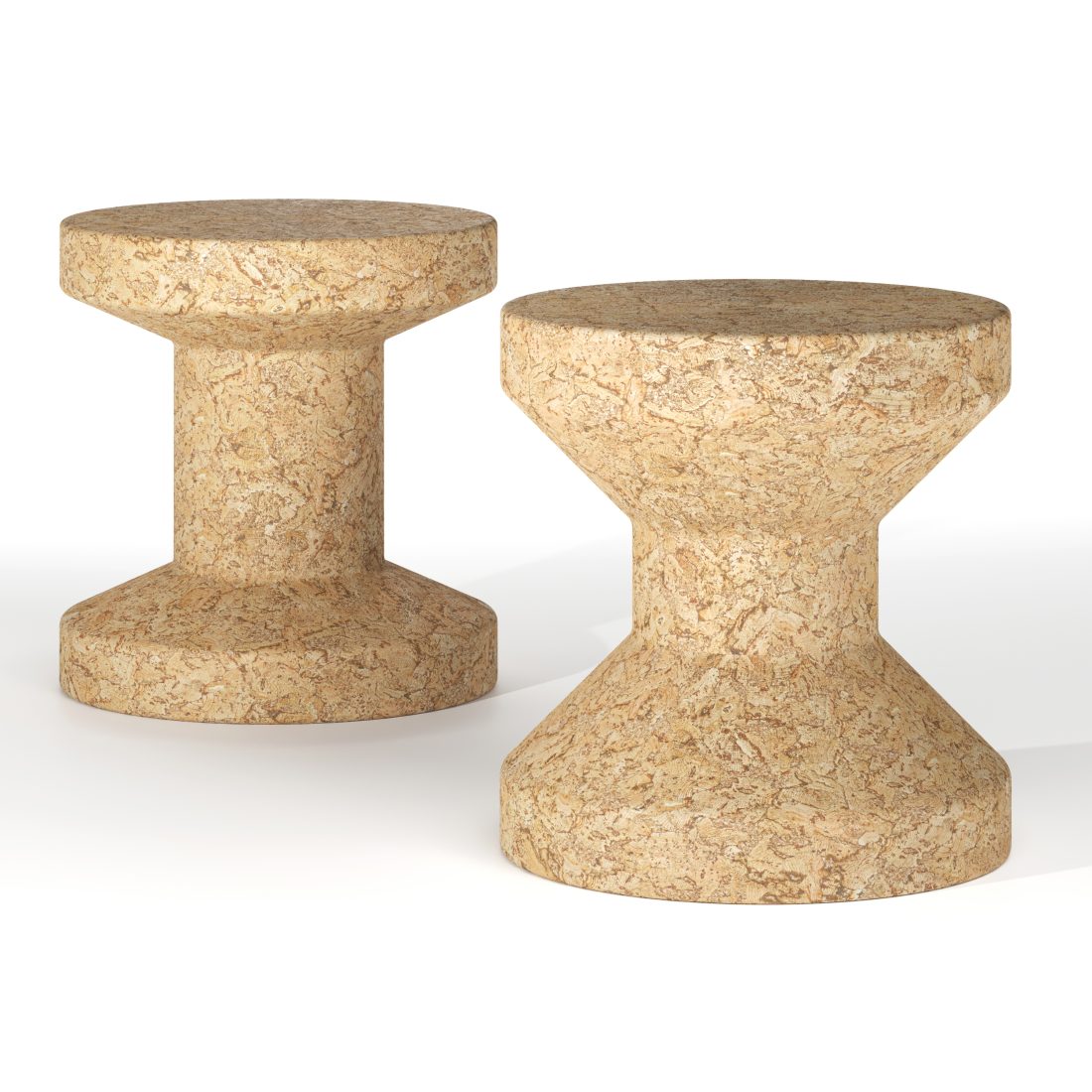 Cork Family Side Tables By Vitra - 3D Model for VRay, Corona