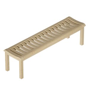 Wooden Bench Made Of Natural Wood