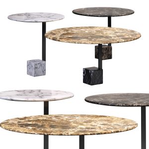 Round Marble Side Table  By Bodema