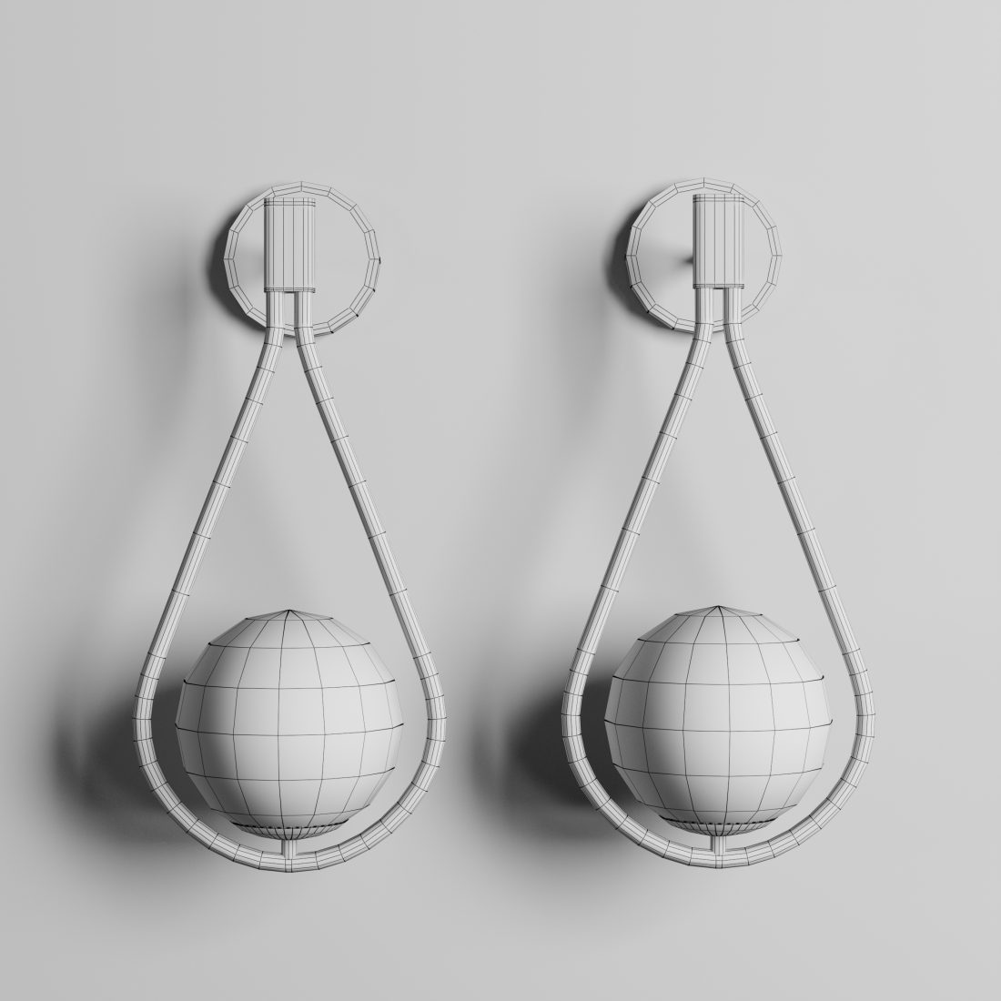 Led Indoor Wall Lamp 3D Model for VRay, Corona | CGMood
