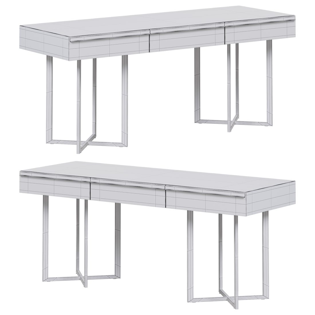 Canaletto Walnut Console Table By Bodema 3D Model for Corona | CGMood