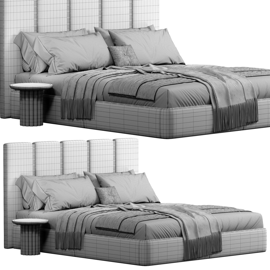 Club Bed By Rugiano 3D Model for Corona | CGMood