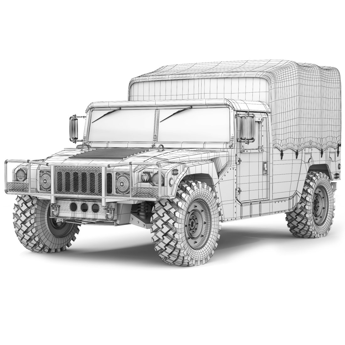 HMMWV M1038 2010 3D Model for VRay | CGMood