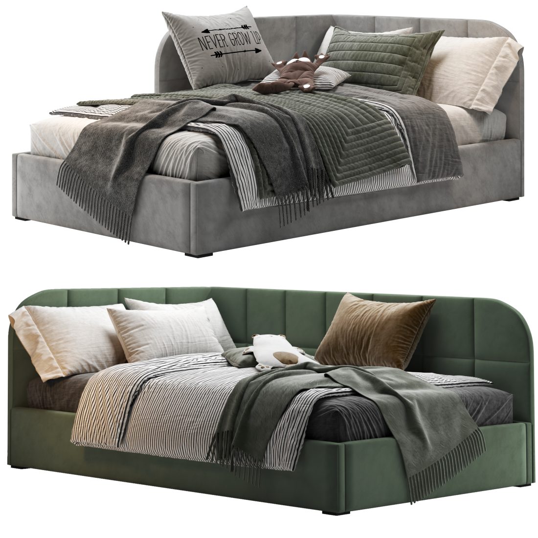 Box Kids Beds 3D Model for VRay, Corona | CGMood