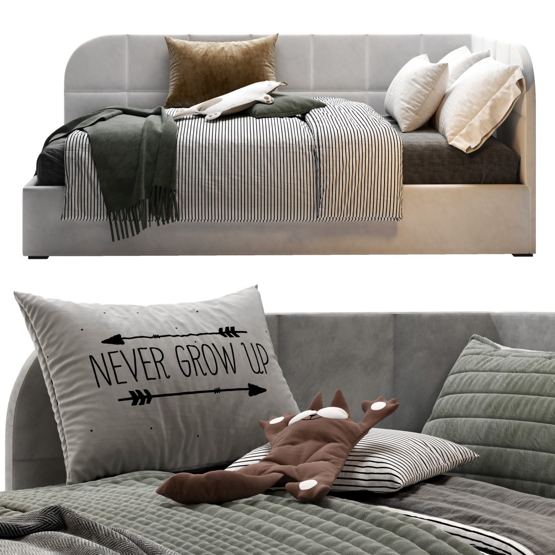 Box Kids Beds 3D Model for VRay, Corona | CGMood
