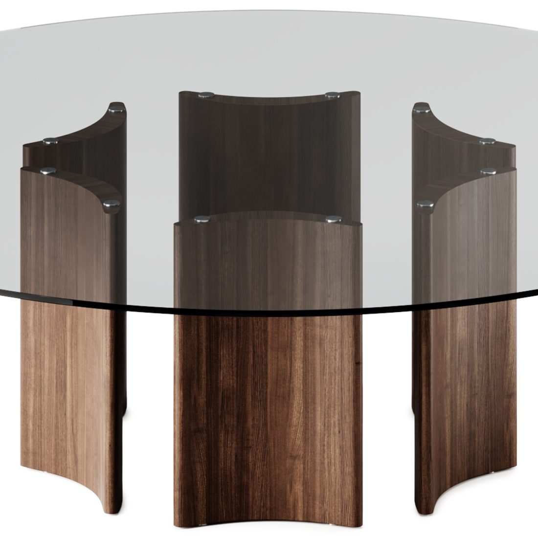Alan Tondo Round Glass Dining Table By Porada - 3D Model for Corona