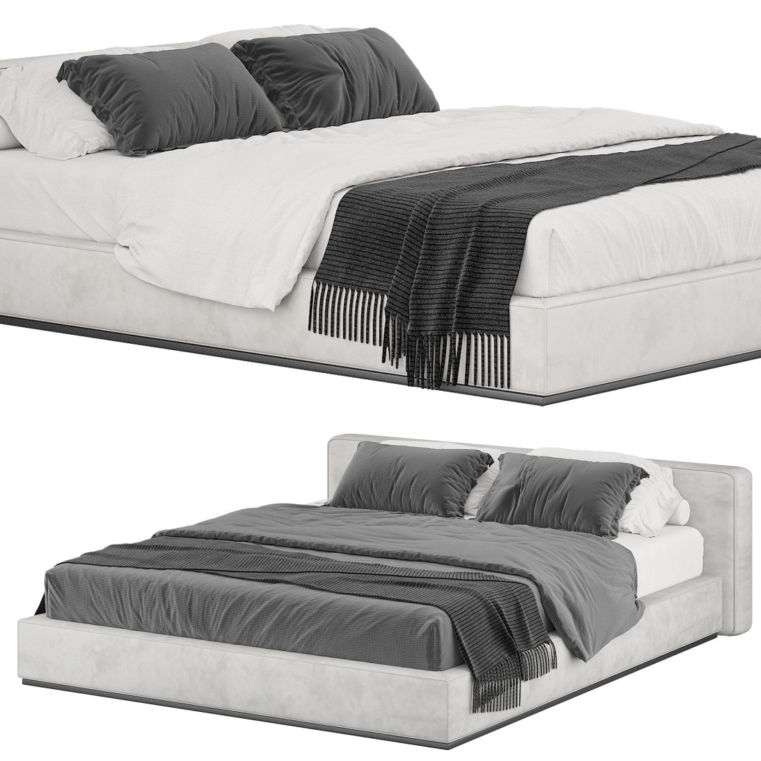 Flexform Ground Bed 3D Model for VRay, Corona | CGMood