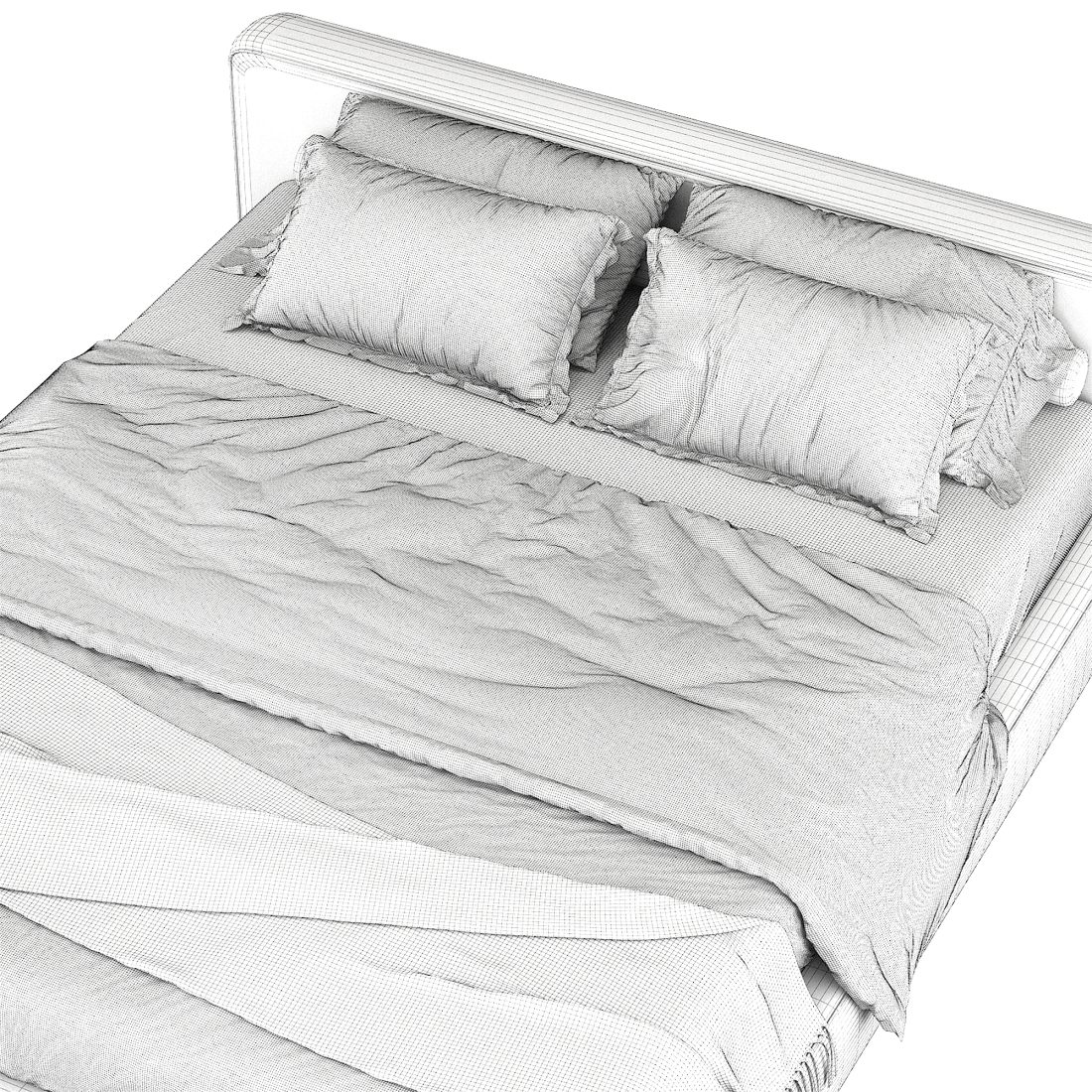Flexform Ground Bed 3D Model for VRay, Corona | CGMood