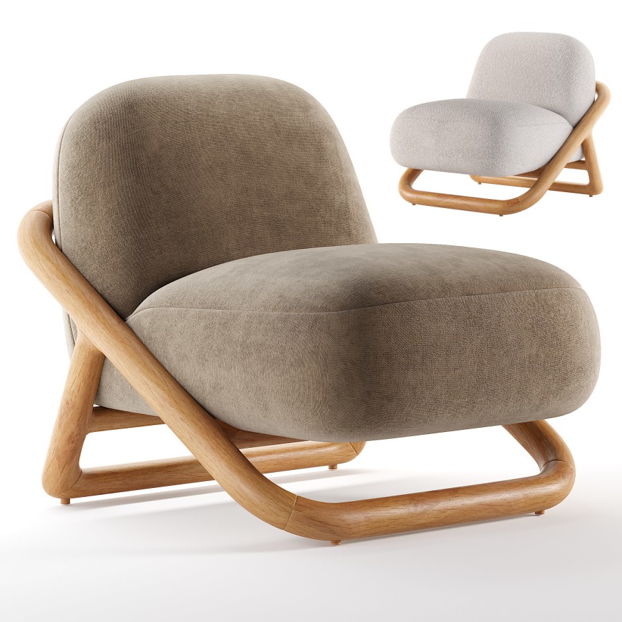 Ezra Chair - 3D Model for Corona