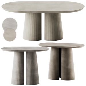 Fusto Oval Coffee Tables By Forma & Cemento