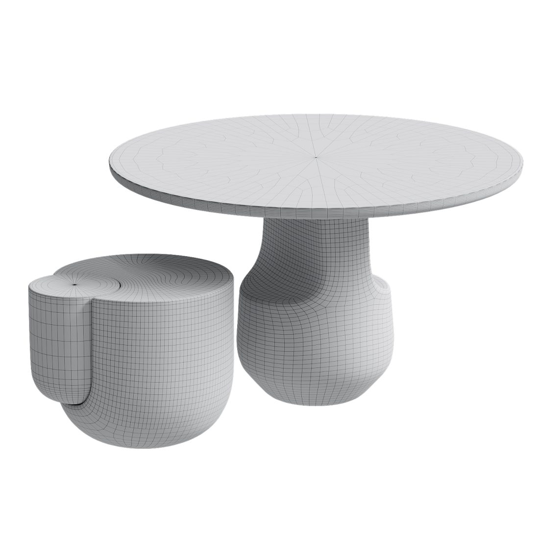 Side Table Embedded 3D Model for VRay, Corona | CGMood