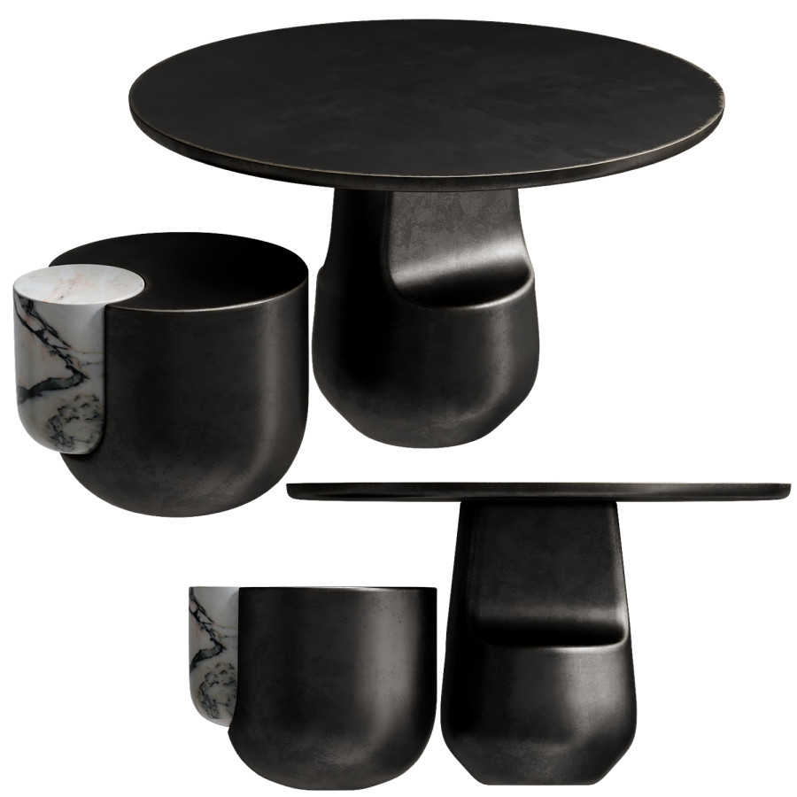 Side Table Embedded 3D Model for VRay, Corona | CGMood