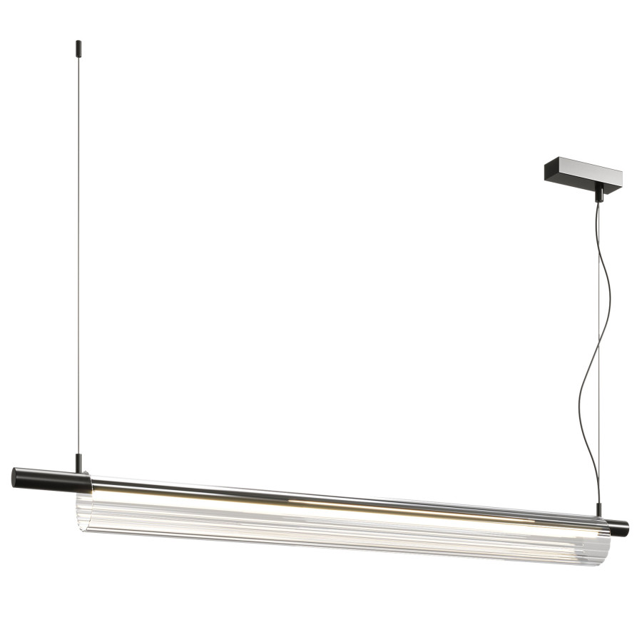 Sarella 13 Light 120V Linear Pendant in White with Clear Radiance Crystal