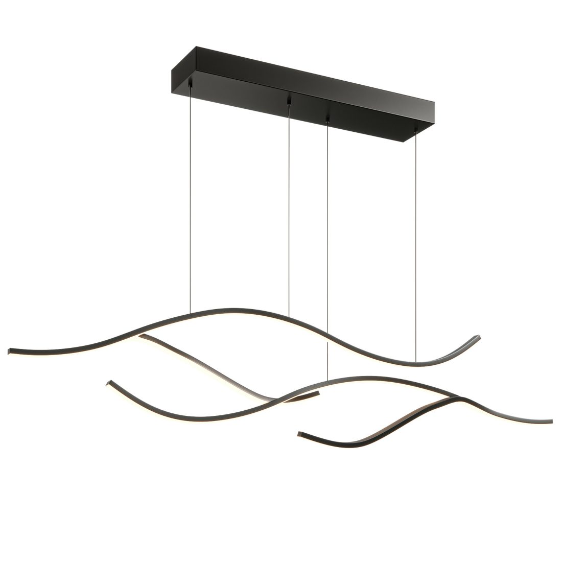 Louise Modern Wave Pendant Light - 3D Model for Corona