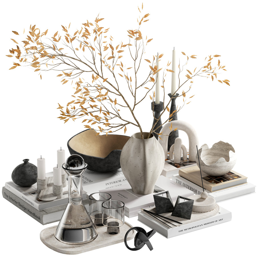 Decorative Set 17 3D Model for Corona | CGMood