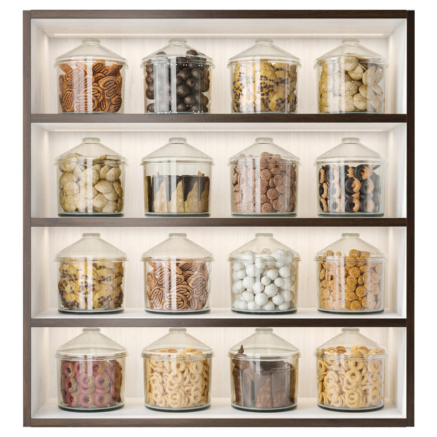 Shelf With Cookies And Sweets 3D Model for Corona | CGMood