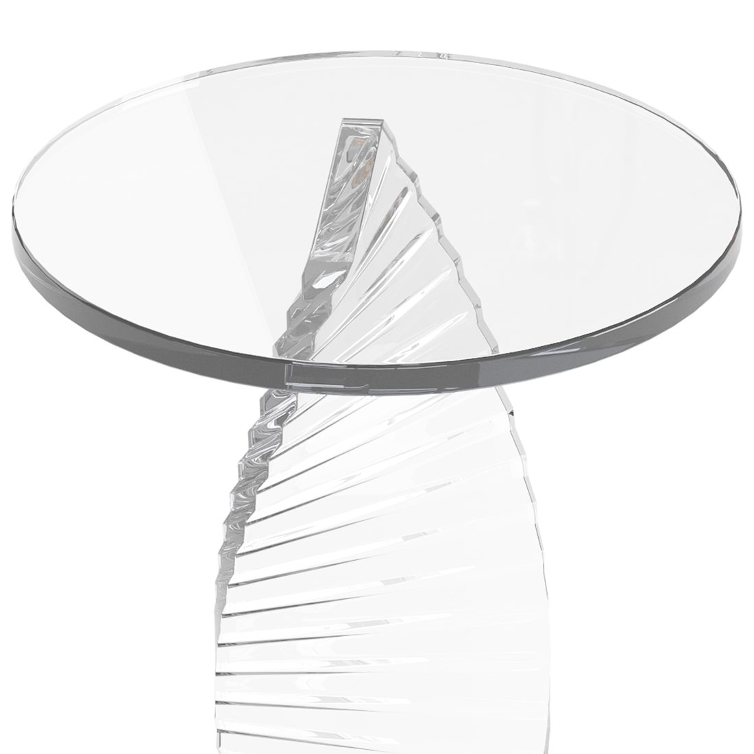 Simple Swirl Side Table - 3D Model for Corona