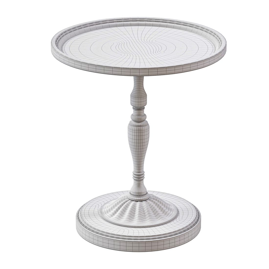 Vintage Round Side Table 3D Model for Corona | CGMood