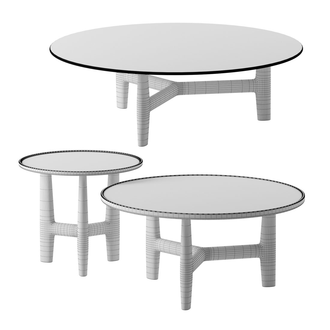 Tillow Coffee Tables By Porada 3D Model for Corona | CGMood