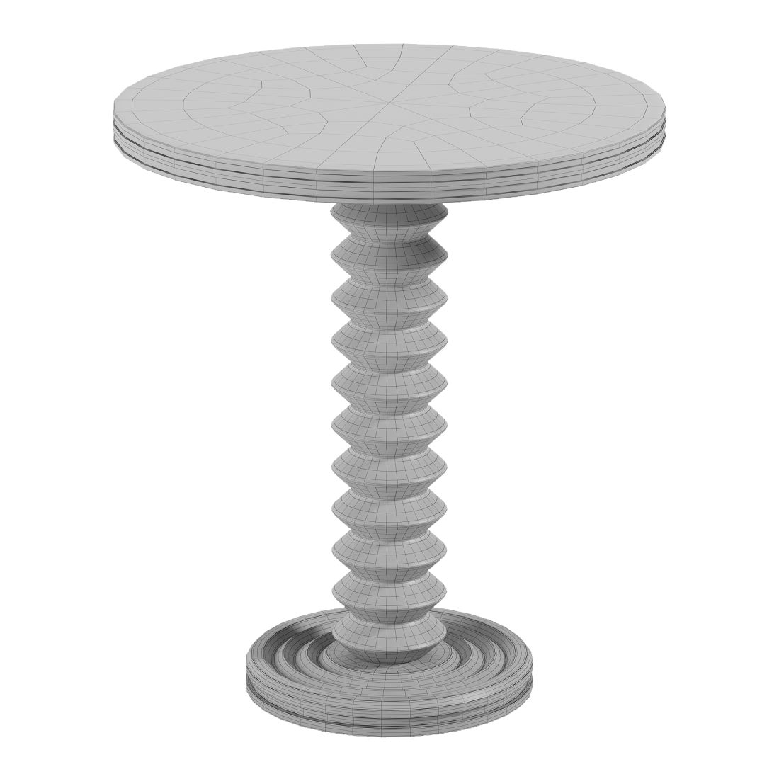 French Wood Side Table By Charles Dudouyt 3D Model for Corona | CGMood