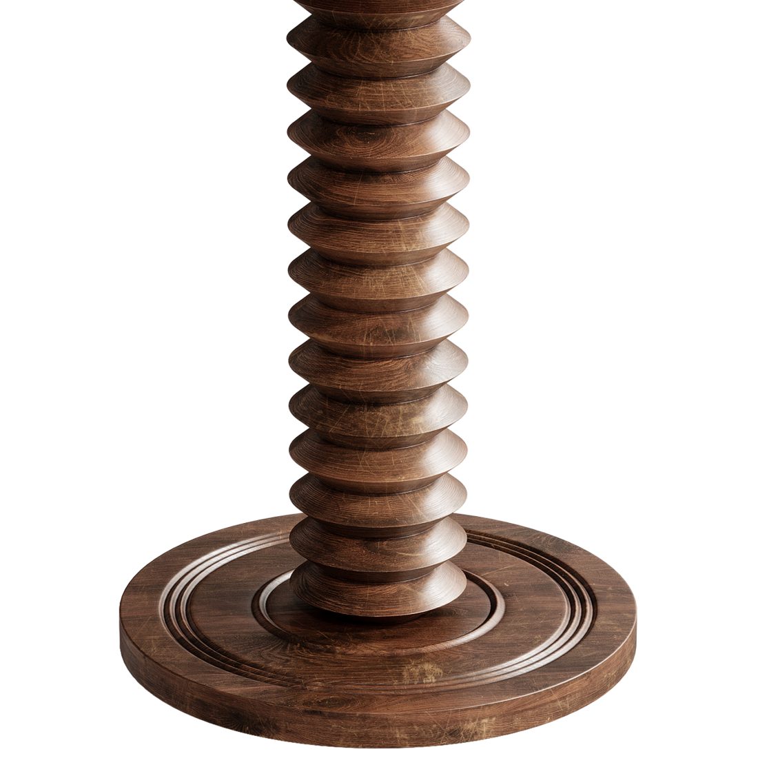 French Wood Side Table By Charles Dudouyt - 3D Model for VRay, Corona