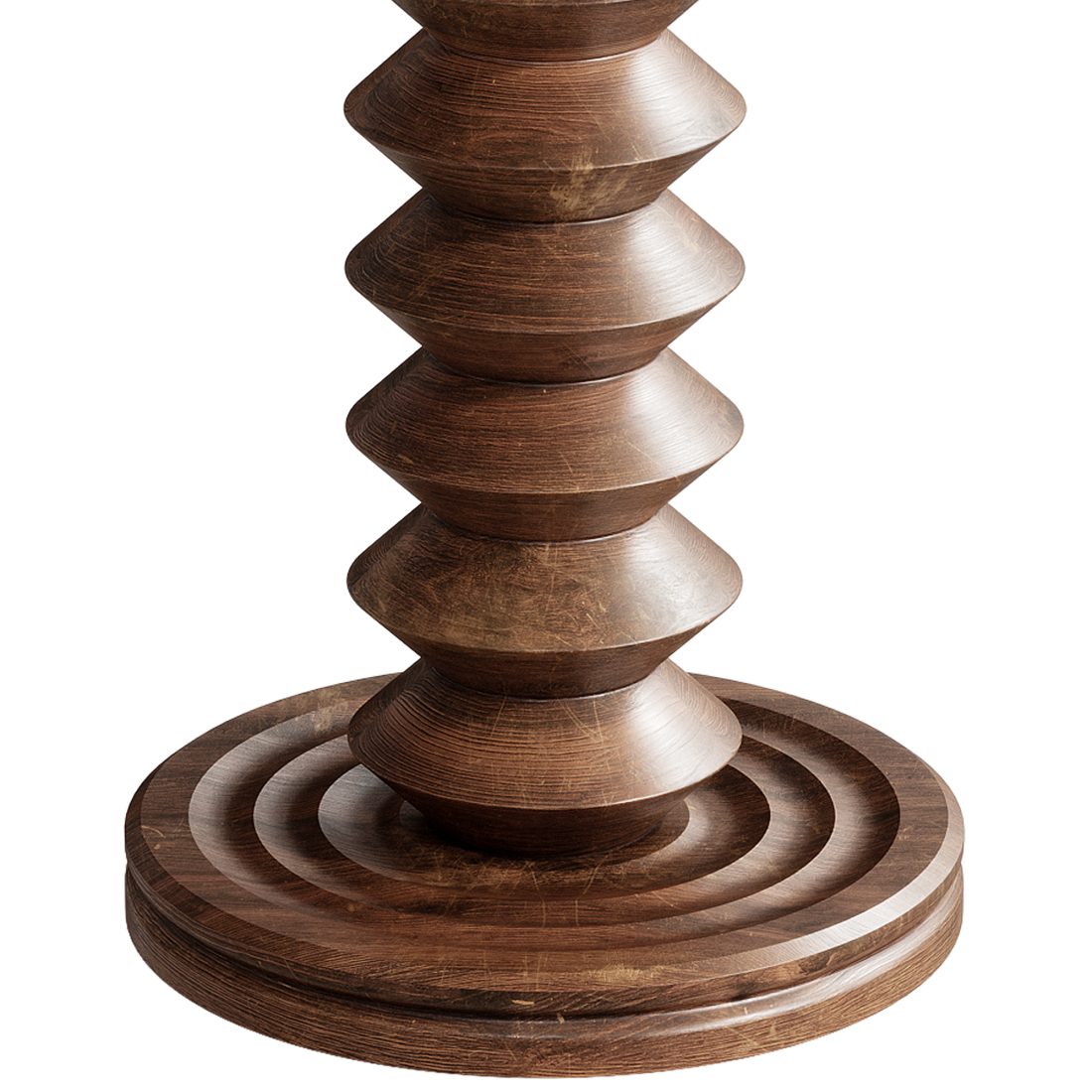 French Wood Side Table By Charles Dudouyt - 3D Model for VRay, Corona
