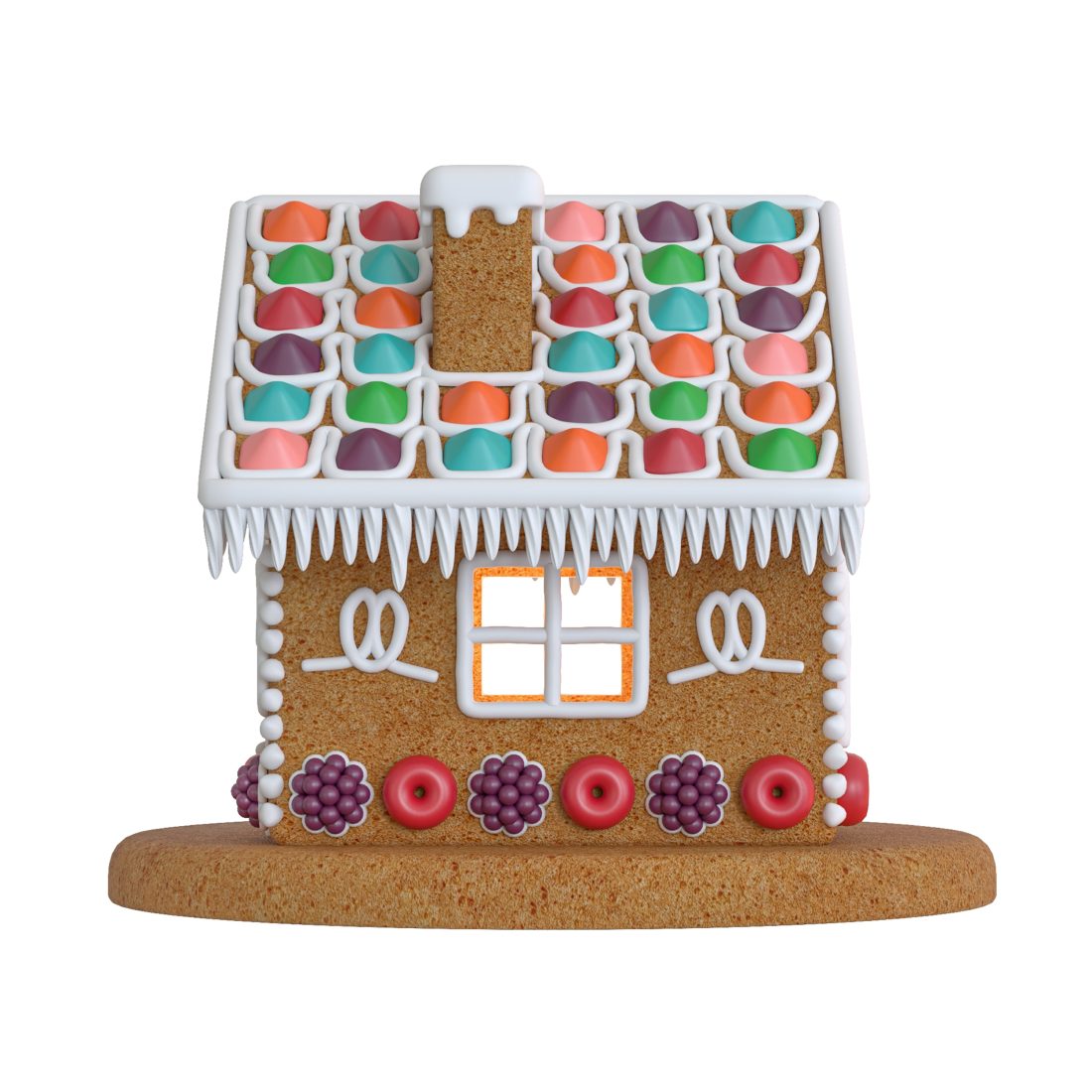 Revit Gingerbread House Rendering Tutorial Gingerbread House 3D Model for VRay, Corona | CGMood