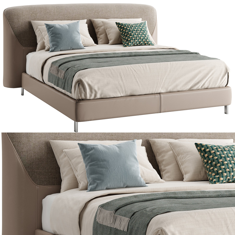 Joel Bed By Turri - 3D Model for Corona