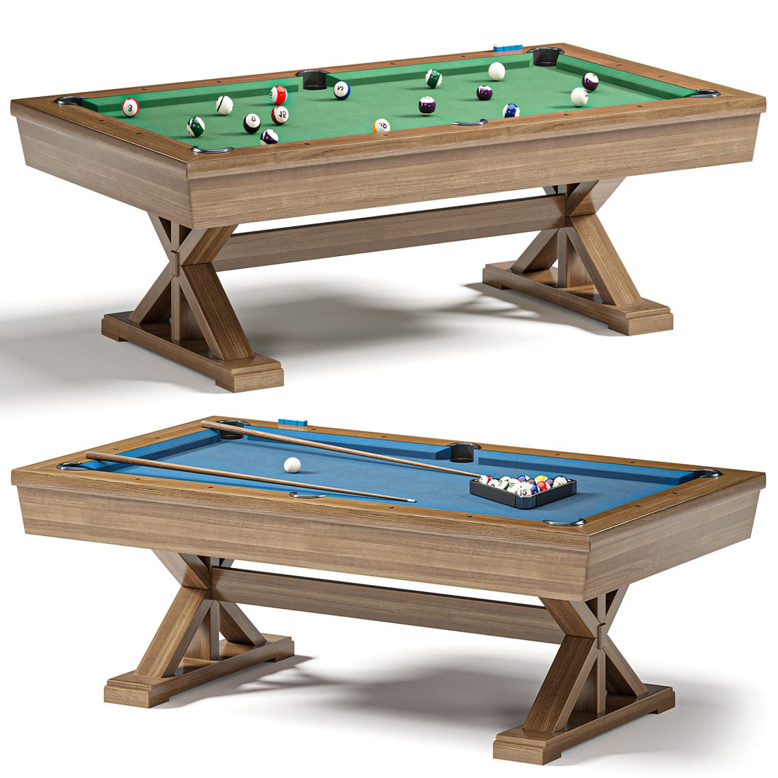 Multi Game Combo Pool_table 3D Model for Corona | CGMood
