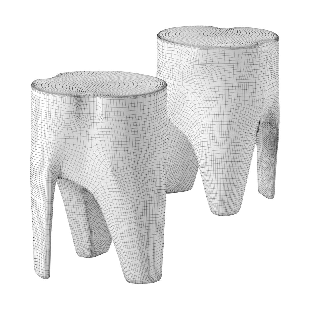 Wooden Stool 3D Model for Corona | CGMood