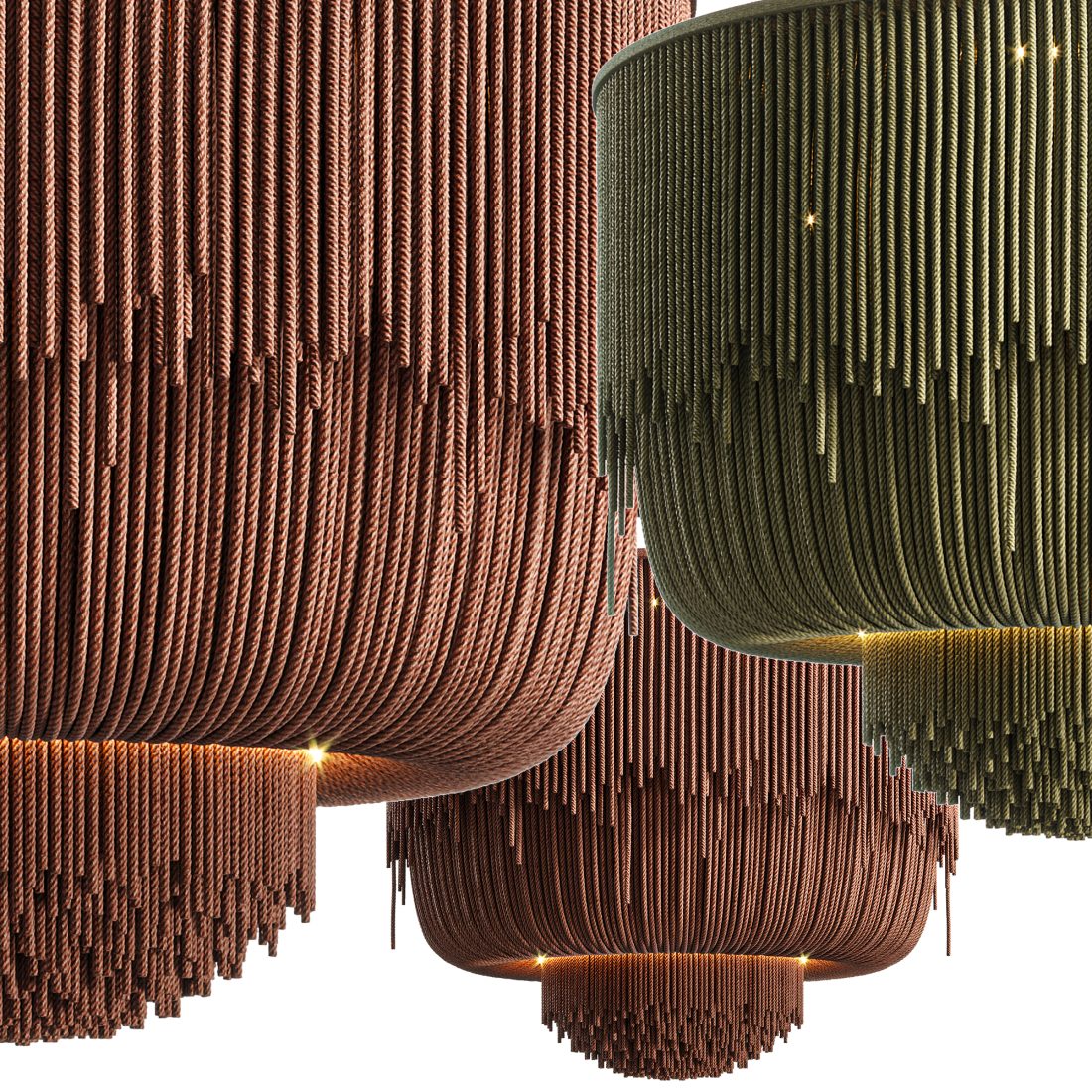 Pendant Lamp Rope Iqosa 3D Model for VRay, Corona | CGMood